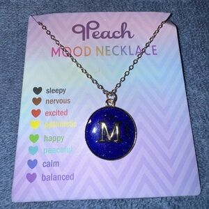 NWT Mood Necklace with Blue Pendant